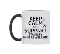 WeDoMugs Keep Calm and Support Staveley Miners Welfare Ceramic Mug