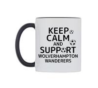 WeDoMugs Keep Calm and Support Wolverhampton Wanderers Ceramic Mug