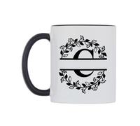 WeDoMugs Letter C Split Monogram Ceramic Mug