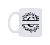 WeDoMugs Letter C Split Monogram Ceramic Mug