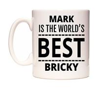 WeDoMugs Mark is The World's Best Bricky Ceramic 11oz Coffee Tea Gift Mug Cup