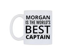 WeDoMugs Morgan is The World's Best Captain Ceramic Mug