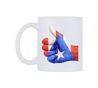 WeDoMugs Puerto Rico Thumbs up Flag Ceramic Mug