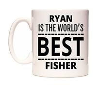 WeDoMugs Ryan is The World's Best Fisher Ceramic 11oz Coffee Tea Gift Mug Cup