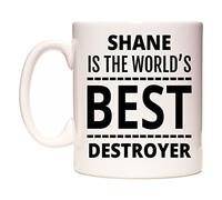 WeDoMugs Shane is The World's Best Destroyer Ceramic 11oz Coffee Mug Cup