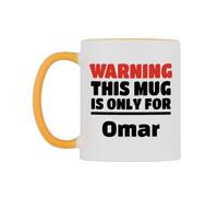 WeDoMugs Warning This Mug is ONLY for Omar Ceramic Mug