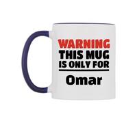 WeDoMugs Warning This Mug is ONLY for Omar Ceramic Mug