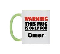 WeDoMugs Warning This Mug is ONLY for Omar Ceramic Mug