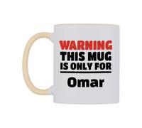 WeDoMugs Warning This Mug is ONLY for Omar Ceramic Mug