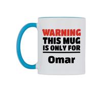 WeDoMugs Warning This Mug is ONLY for Omar Ceramic Mug