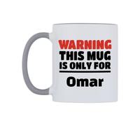 WeDoMugs Warning This Mug is ONLY for Omar Ceramic Mug