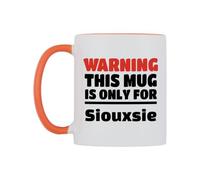 WeDoMugs Warning This Mug is ONLY for Siouxsie Ceramic Mug