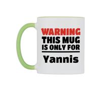 WeDoMugs Warning This Mug is ONLY for Yannis Ceramic Mug