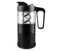 wedrink 44oz Cold Brew Coffee Maker Iced Cold Coffee Tea Brew Maker with Removable Glass Mesh Filter Leakproof Lid Coffee Tea Maker 1.3L