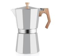 wedrink Moka Pot Stovetop Espresso Maker Italian Caffettiera Coffee Maker Coffee Pot 12 cup Aluminium Stovetop Camping Espresso Maker Manual Cuban Coffee Percolator