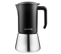 wedrink Stovetop Espresso Coffee Maker 6 Cups Stainless Steel Moka Pot for Greca, Induction, Electric & Gas Stoves(10 OZ/300ml)