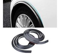 WEDSLK 2Pcs Car Wheel Arch Trim for BMW 5 Series E39 E60 E61 G38 5 Touring, Car Wheel Tires Eyebrow Strip, Anti Collision Wheel Mudguard Strips with Molding Tape,B/Carbon Fiber
