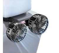 WEDSLK Car Fan for Suzuki Swift Splash, Adjustable Dual Head USB Cooling Air Fans, Portable Fans for Car with 3 Speeds, Suitable for Kids Dogs