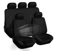 WEDSLK Car Seat Covers for Alfa Romeo 4C 8C 156 Giulietta Stelvio Spider GT Giulia, Car Seat Protectors, Car Seat Accessories, Water Resistant Easy Clean Seat Covers for Car,2 Seats-Black