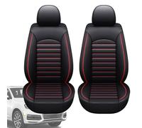 WEDSLK Car Seat Covers Front Pair for IS300h ES-300h LS500h RC300h-F RC-F LC500h RX270 UX260h UX300e, Water Resistant Easy Clean Seat Covers for Car, Car Seat and Headrest Covers, Black and red