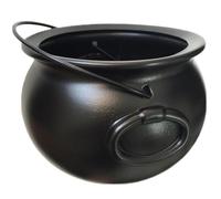 Weduspaty Cauldron, Plastic Cauldron, 12.6 Inch Witches Cauldron Halloween Candy Bowl Holder Plastic Cauldron Pot with HandleTrick or Treat Party Supplies Halloween Decorations