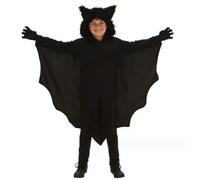 Weduspaty Costume Kids, Bat Costume for Kids 9-10 Years Old Hooded Bat Breathable Integrated for Home Boys Girls, height 51.2-55.1 inch L