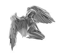 Weduspaty Desktop Angel Sculpture, Desktop Resin Ornament Woman Angel Kneeling Sculpture Table Statue Decoration, Desktop Resin Ornament