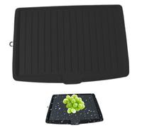 Weduspaty Dish Drain Board, 17.6x12.2'' Plastic Drying Rack Large Dish Drainer Mat Dish Drainer Tray for Kitchen Counter