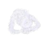 Weduspaty Feather Garland Fluffy Boa for Flocked Xmas Tinsel Tree Decorations 5PCS 2m White Feather Boa Fluffy Flowers Garland for Christmas Party Home Decoration Tree Wedding Flowers