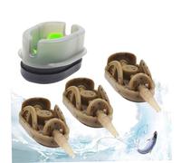 Weduspaty Method Feeders Fishing Carp, Method Feeder Inline Fishing Feeders with Quick Release Mould for Carp for Pellet Bait Accessories 3Pcs 20+30+40