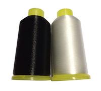 Weduspaty Nylon Sewing Thread, 2pcs 0.1mm Mono-filament Invisible Thread, Quilting Thread(White+Black), Sewing Thread