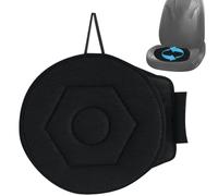 Weduspaty Swivel Seat Cushion, 17in Portable 360-degree Rotating Car Seat Round Non-Slip Base Seat Cushion for Seniors or Pregnant Women Mobility Aid and Standing Assist (Black), Rotating Car Seat