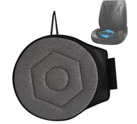 Weduspaty Swivel Seat Cushion, 17in Portable 360-degree Rotating Car Seat Round Non-Slip Base Seat Cushion for Seniors or Pregnant Women Mobility Aid and Standing Assist (Grey), Rotating Car Seat