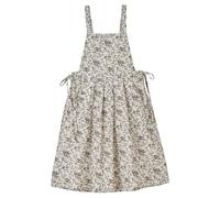 Weduspaty Vintage Apron Floral Cotton Apron One Size Long Pinafore Dress for Women with Pockets Cute Chef Aprons for Kitchen Cooking Baking Gardening Pinafore Dress For Women