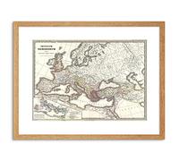 Wee Blue Coo 1865 Spruner Map Roman Empire Constantine Framed Wall Art Print