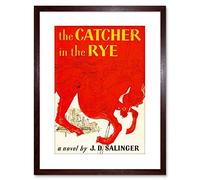 Wee Blue Coo 9x7 '' BOOK CATCHER RYE SALINGER CLASSIC RED HORSE CITY FRAMED ART PRINT F97X207