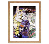 Wee Blue Coo 9x7 '' GUSTAV KLIMT KLIMT VIRGIN OLD MASTER PAINTING FRAMED ART PRINT F97X384