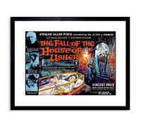 Wee Blue Coo 9x7 '' MOVIE FILM FALL HOUSE USHER POE HORROR PRICE FRAMED ART PRINT F97X538