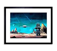 Wee Blue Coo 9x7 '' MOVIE FILM ROBBY ROBOT FORBIDDEN PLANET SPACE FRAMED ART PRINT F97X551
