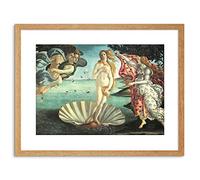 Wee Blue Coo 9x7 '' PAINTING ALLEGORY BOTTICELLI BIRTH VENUS FRAMED ART PRINT F97X735