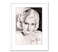 Wee Blue Coo 9x7 '' PHOTO ACTRESS JEAN HARLOW AUTOGRAPH BOMBSHELL FRAMED ART PRINT F97X1706