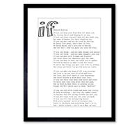 Wee Blue Coo 9x7 '' QUOTE MOTIVATION RUDYARD KIPLING IF WHITE FRAMED ART PRINT F97X1026