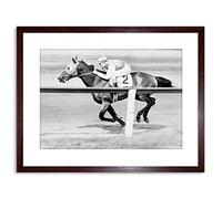 Wee Blue Coo 9x7 '' SPORT POLLARD JOCKEY SEABISCUIT YONKERS EMPIRE FRAMED ART PRINT F97X1114