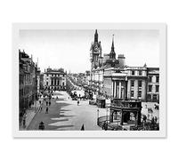 Wee Blue Coo Aberdeen Castle Street Scotland Vintage Photo Black White Artwork Framed Wall Art Print A4
