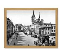 Wee Blue Coo Aberdeen Castle Street Scotland Vintage Photo Black White Artwork Framed Wall Art Print A4