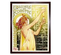 Wee Blue Coo Absinthe Robette Belgium Classic Art Print Framed Poster Wall Decor 12x16 inch