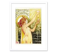 Wee Blue Coo Absinthe Robette Belgium Classic Artwork Framed Wall Art Print 12X16 Inch