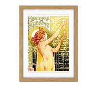 Wee Blue Coo Absinthe Robette Belgium Classic Artwork Framed Wall Art Print 18X24 Inch