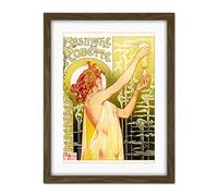 Wee Blue Coo Absinthe Robette Belgium Classic Artwork Framed Wall Art Print 18X24 Inch