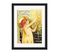 Wee Blue Coo Absinthe Robette Belgium Classic Artwork Framed Wall Art Print 18X24 Inch
